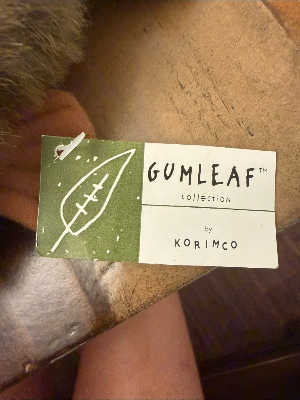 Korimco Gumleaf Collection Platypus Plush Stuffed Animal Toy Brown NWT New